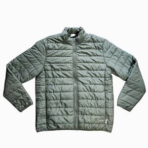 Voyager quilted jacket mens green size M